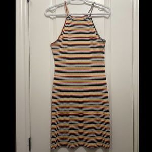 Summer high neck sleeveless dress